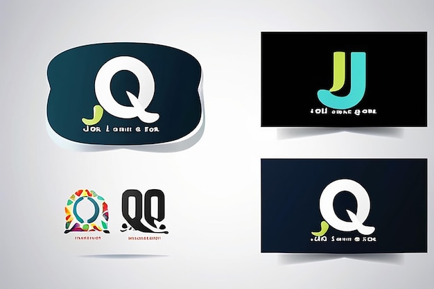 Foto logotipo jq design de logotipo jq ilustração vetorial para empresa criativa indústria de negócios