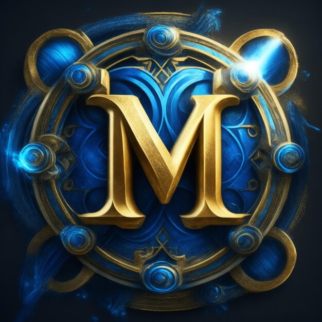 Logotipo de juego de letras M gratis