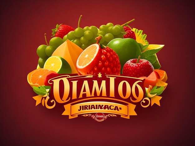 logotipo de jugos de jdiseo gráfico del zumo dinámico