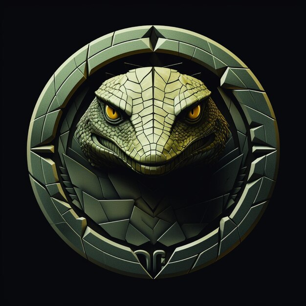 Foto el logotipo de komodo es muy detallado.