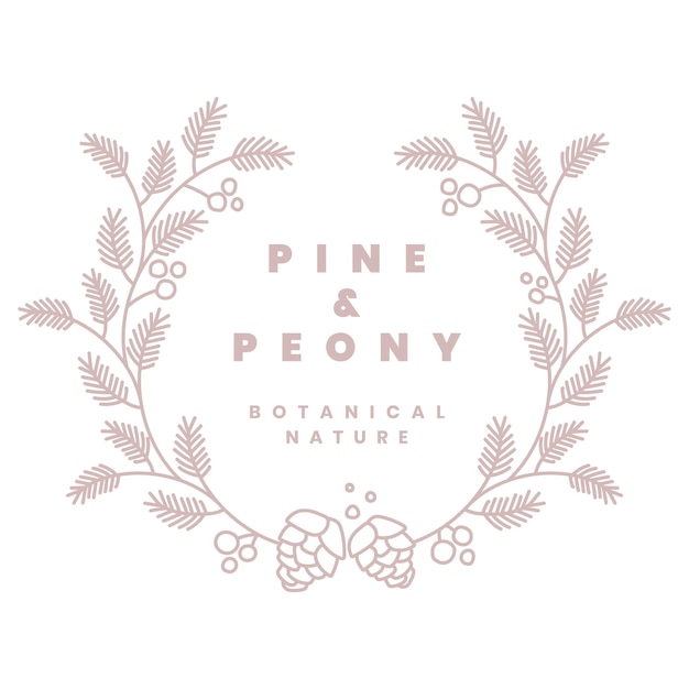 El logotipo de laurel png clipart diseño profesional para el negocio de floristería