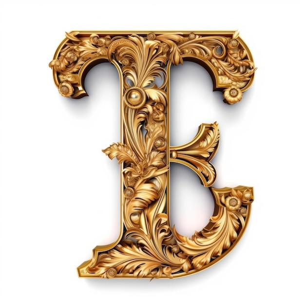 Logotipo de letra 3d logotipo del alfabeto un logotipo letra verde oro fondo blanco aislado jpg