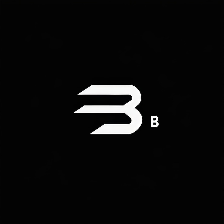 Foto logotipo de la letra b signo de la carta b símbolo de la letra