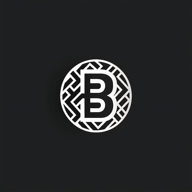 Foto logotipo de la letra b con vibración sofisticada monograma estilo del logotipo de lujo idea creativa concepto alfabeto