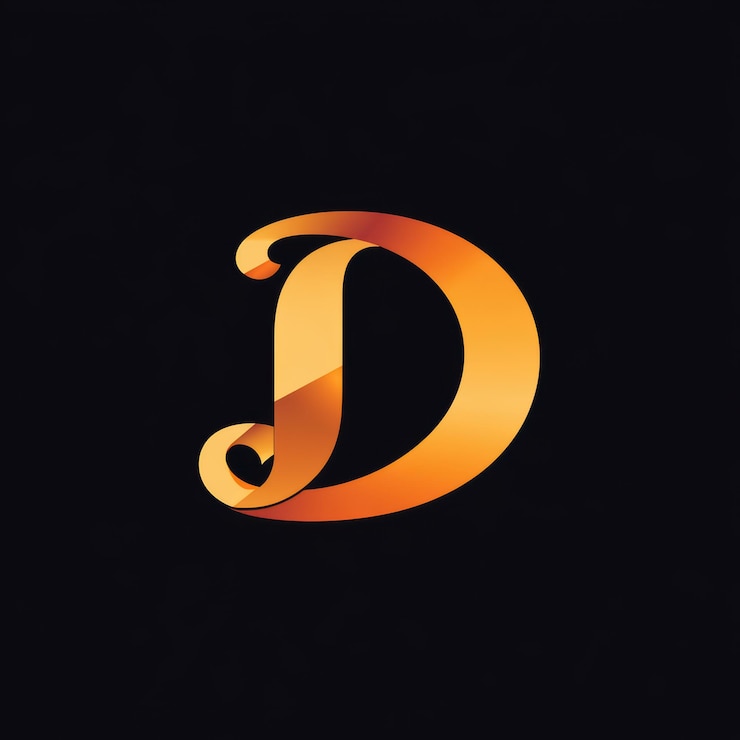 Foto el logotipo de la letra d