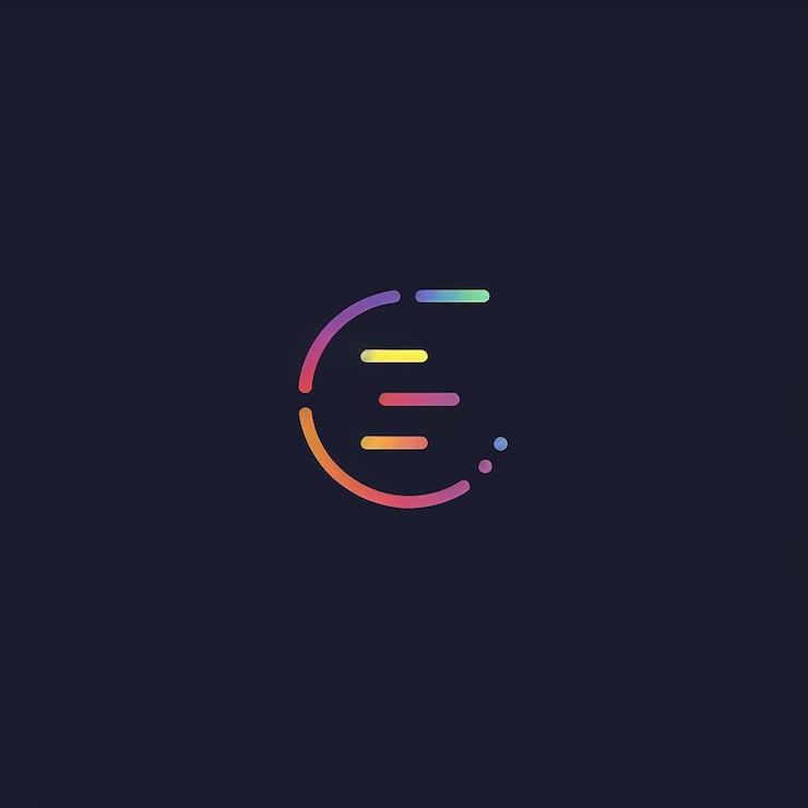 Foto un logotipo con la letra e en él