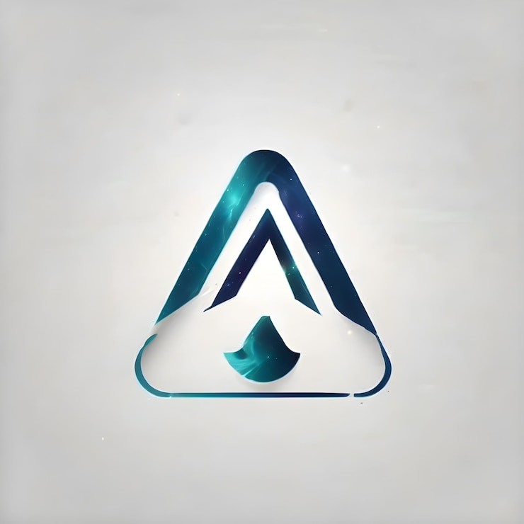 Foto un logotipo de letra en fondo plano en estilo 3d diseño para uso profesional