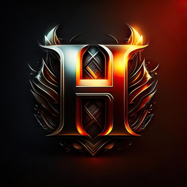 logotipo, letra h