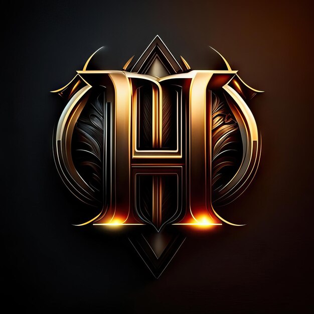 logotipo, letra h