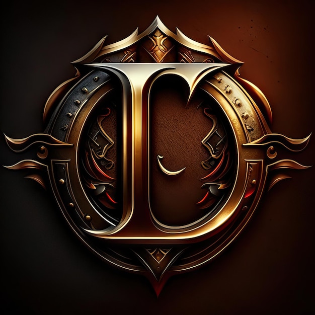 Logotipo de la letra L de lujo