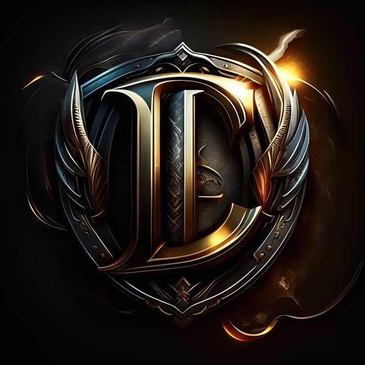 Foto logotipo de la letra l de lujo