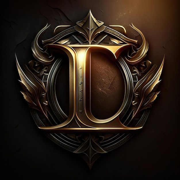 Logotipo de la letra L de lujo