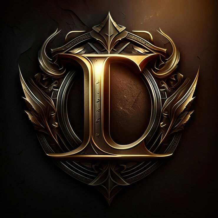 Foto logotipo de la letra l de lujo