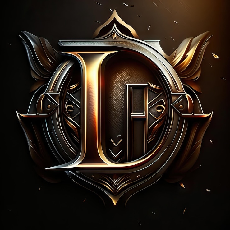 Foto logotipo de la letra l de lujo