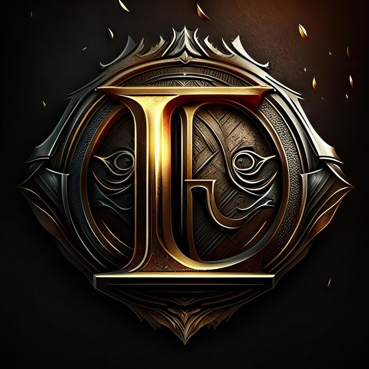 Foto logotipo de la letra l de lujo