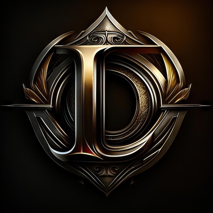Foto logotipo de la letra l de lujo
