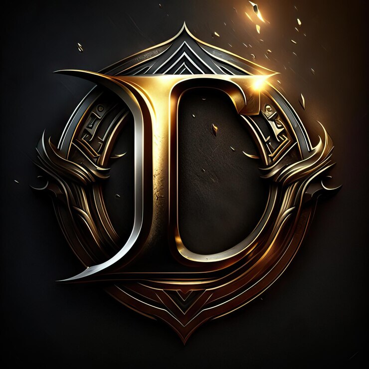 Foto logotipo de la letra l de lujo