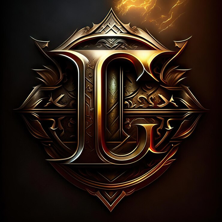 Foto logotipo de la letra l de lujo