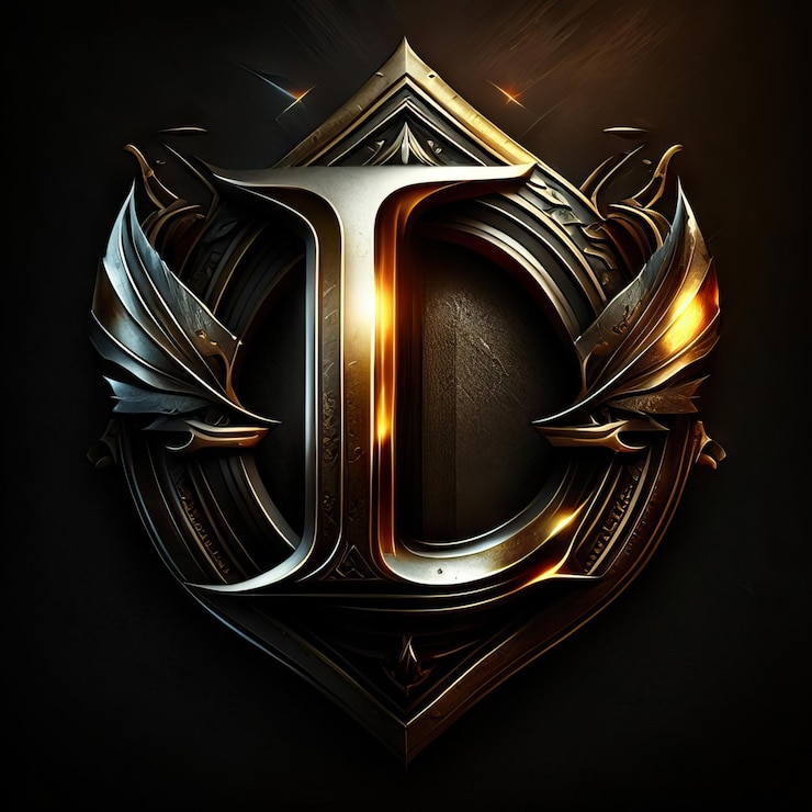 Foto logotipo de la letra l de lujo