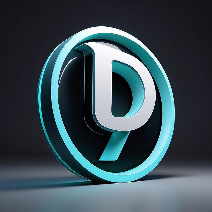 Foto un logotipo de letra minimalista con líneas limpias y un esquema de colores monocromáticos
