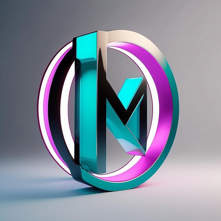 Foto un logotipo de letra minimalista con líneas limpias y un esquema de colores monocromáticos