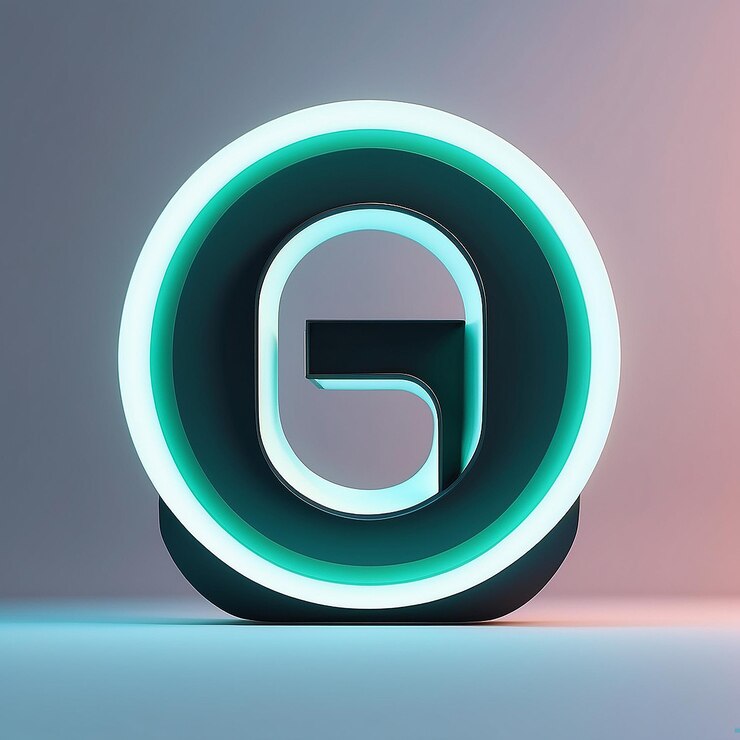 Foto un logotipo de letra minimalista con líneas limpias y un esquema de colores monocromáticos