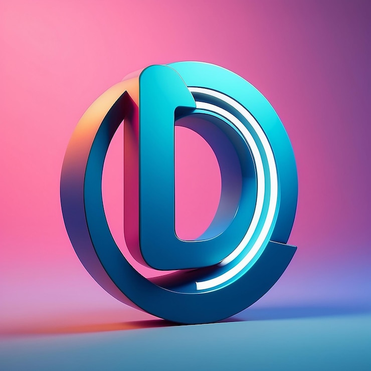 Foto un logotipo de letra minimalista con líneas limpias y un esquema de colores monocromáticos