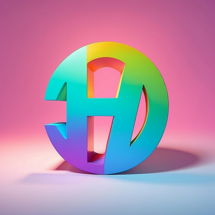 Foto un logotipo de letra minimalista con líneas limpias y un esquema de colores monocromáticos
