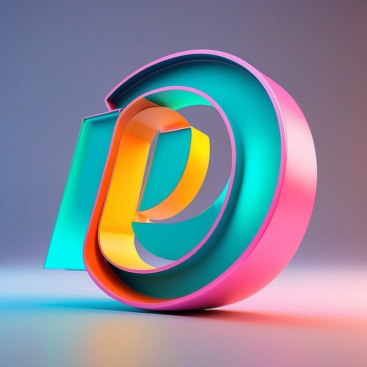Foto un logotipo de letra minimalista con líneas limpias y un esquema de colores monocromáticos