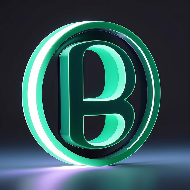 Foto un logotipo de letra minimalista con líneas limpias y un esquema de colores monocromáticos