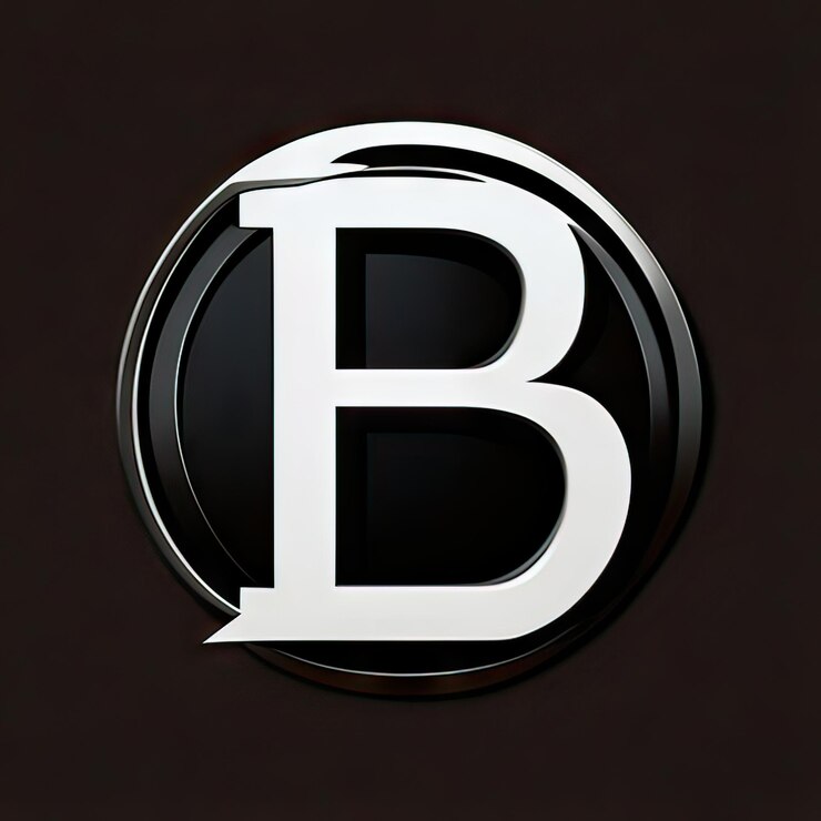 Foto logotipo con letra moderna b generativa ai