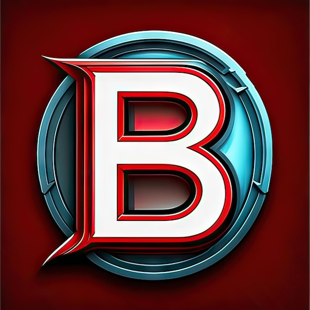 Logotipo con letra moderna B Generativa AI