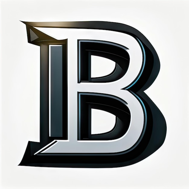 Logotipo con letra moderna B Generativa AI