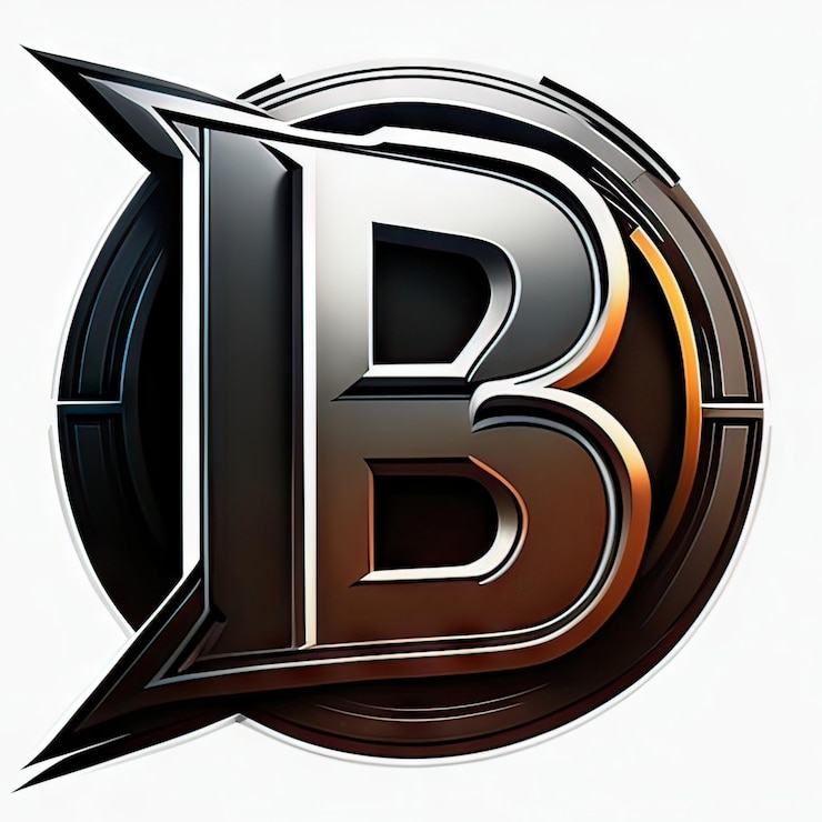 Foto logotipo con letra moderna b generativa ai