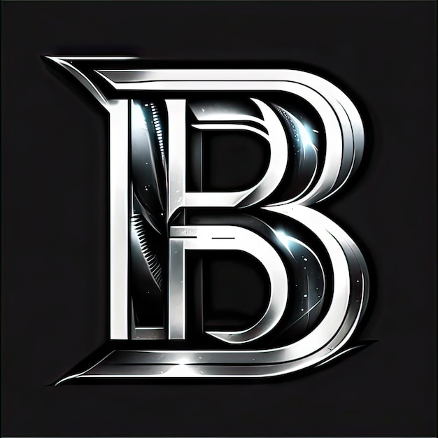 Logotipo con letra moderna B Generativa AI