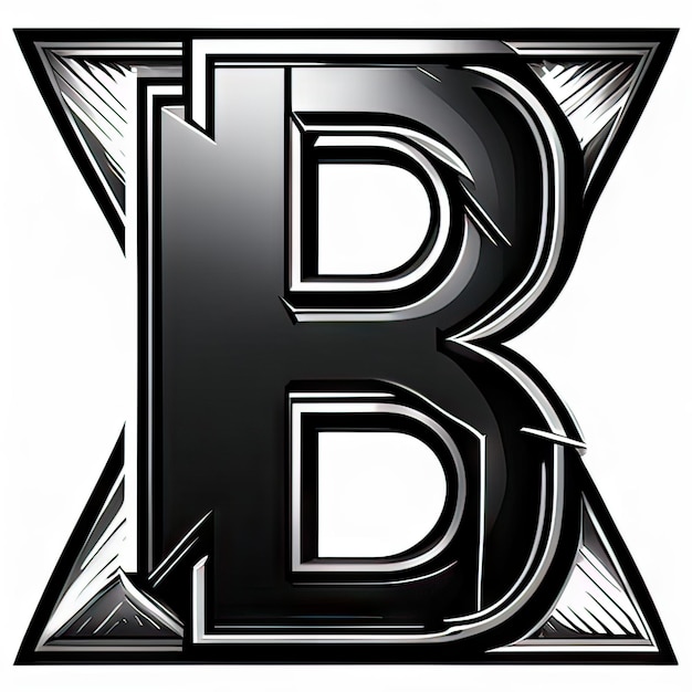 Logotipo con letra moderna B Generativa AI