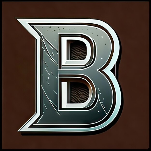 Logotipo con letra moderna B Generativa AI