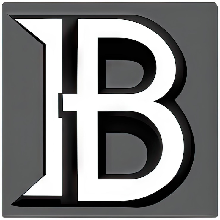 Foto logotipo con letra moderna b generativa ai