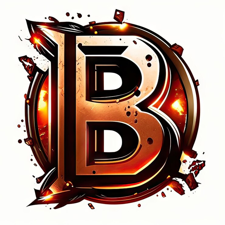 Foto logotipo con letra moderna b generativa ai