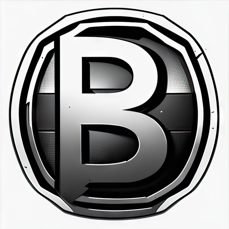 Foto logotipo con letra moderna b generativa ai