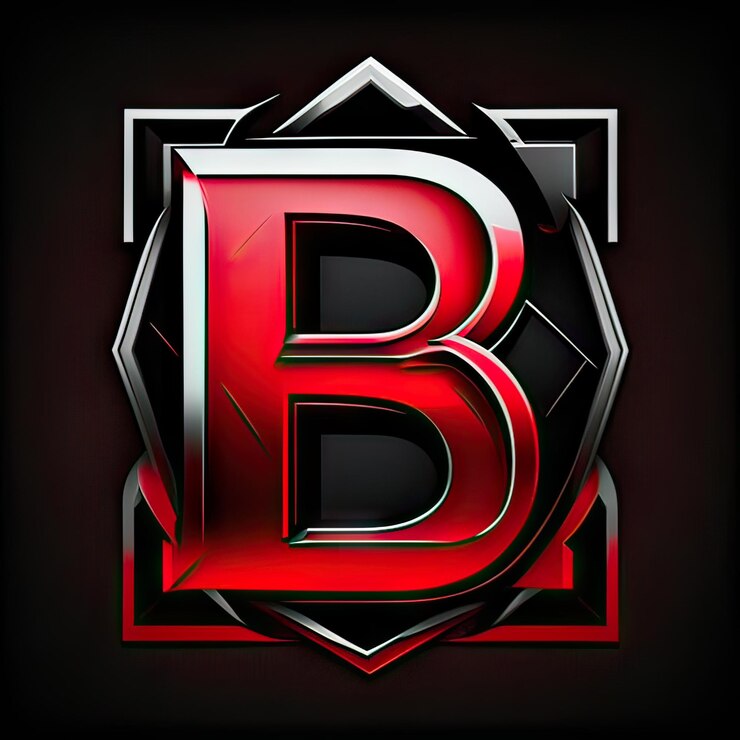 Foto logotipo con letra moderna b generativa ai