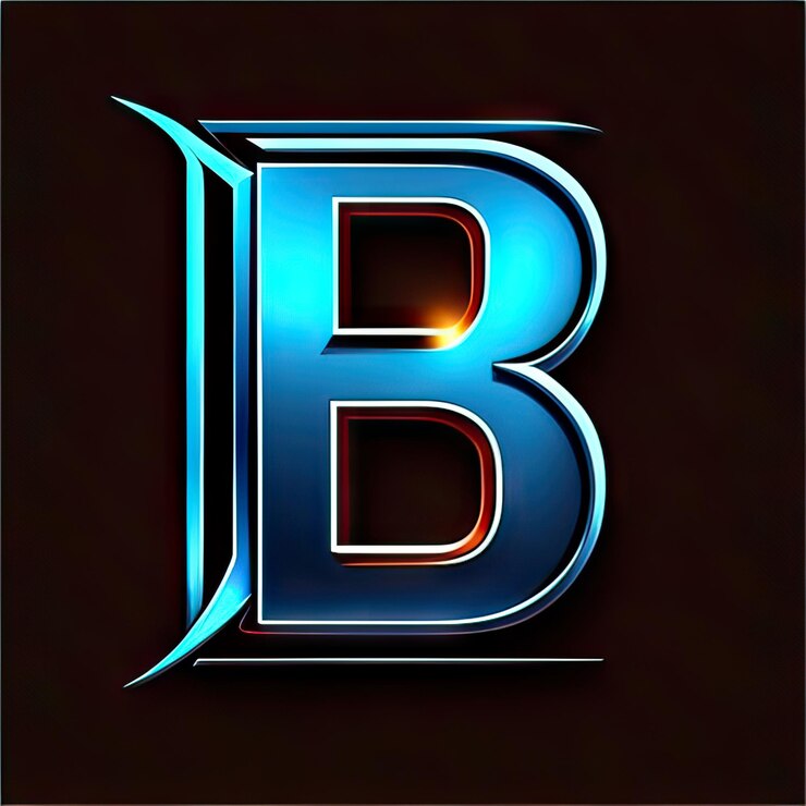 Foto logotipo con letra moderna b generativa ai