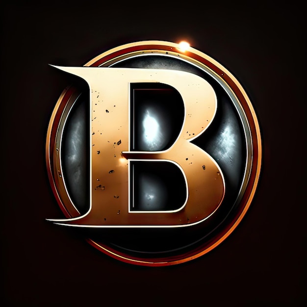 Logotipo con letra moderna B Generativa AI