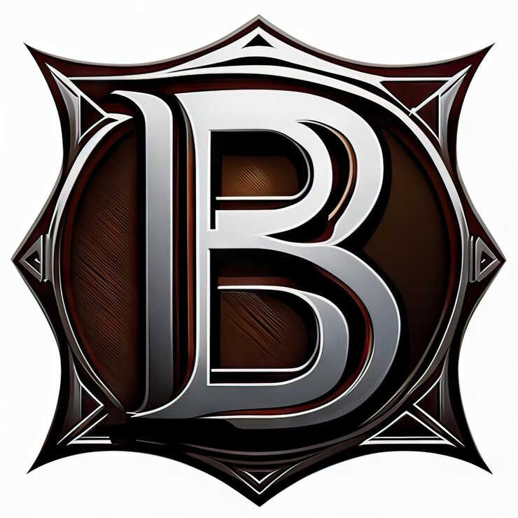 Foto logotipo con letra moderna b generativa ai
