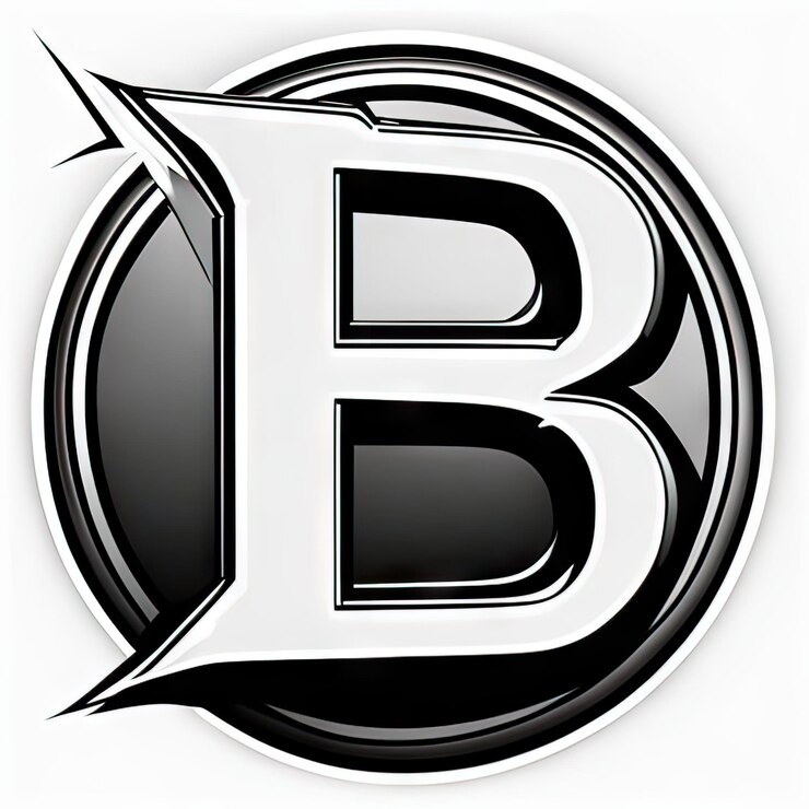 Foto logotipo con letra moderna b generativa ai