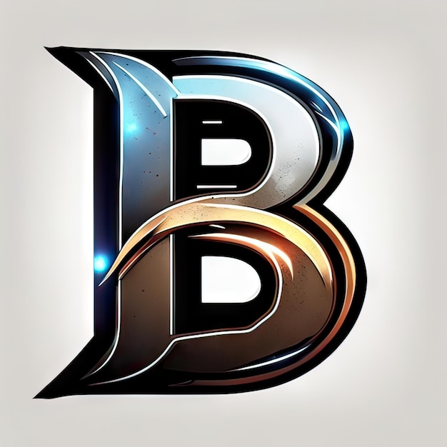 Logotipo con letra moderna B Generativa AI