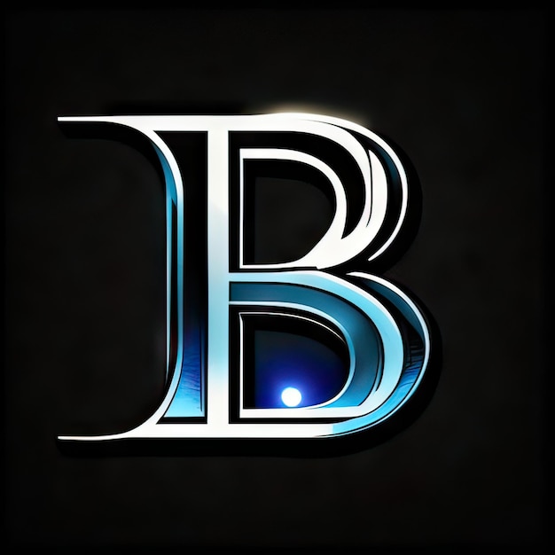 Logotipo con letra moderna B Generativa AI