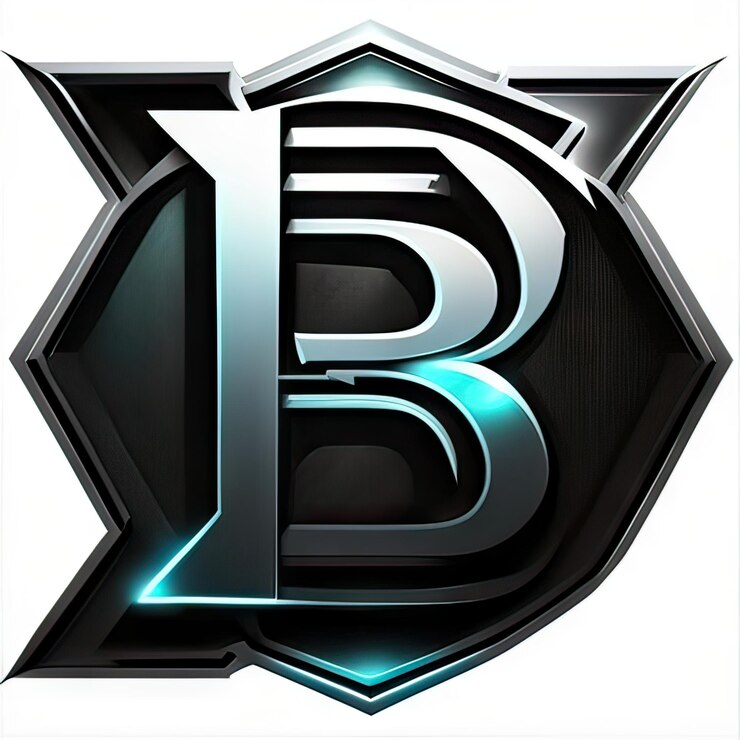 Foto logotipo con letra moderna b generativa ai