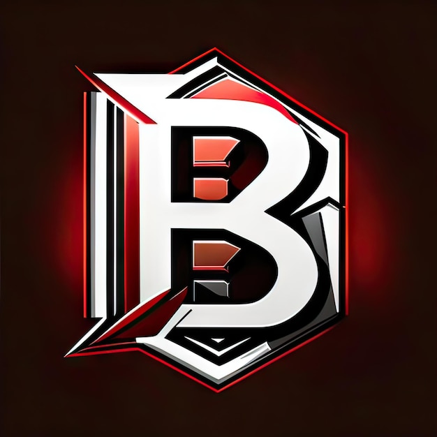 Logotipo con letra moderna B Generativa AI