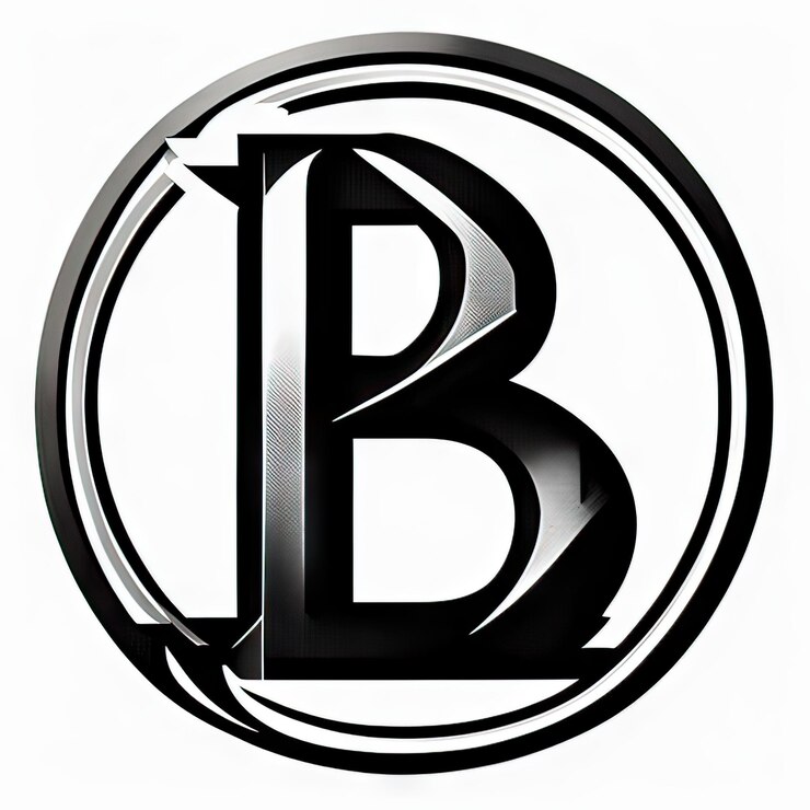Foto logotipo con letra moderna b generativa ai
